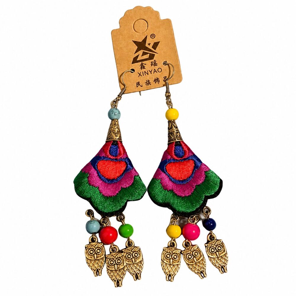 Beautiful Ethnic Chinese Oriental Earring NWT